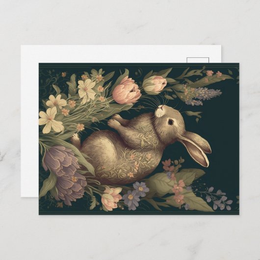 フローラうさぎヴィンテージ園 シーズンポストカード (正面/裏面)