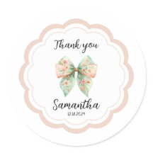 フローラおじぎありがとうステッカー