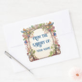 フローラおとぎ話の蔵書票 スクエアシール (封筒)