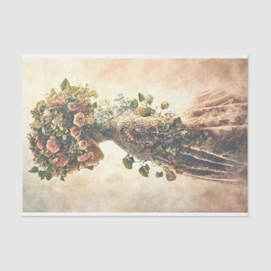 フローラおとぎ話チャイルド&ピンクローズAU4デクページ 薄葉紙 (正面)