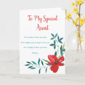 フローラおばさん誕生日カード カード (黄色い花)