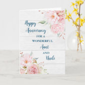 フローラおばと叔父の記念日 カード (黄色い花)