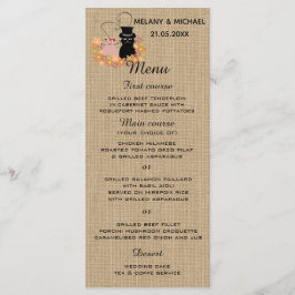 フローラおもしろいの猫が大好きなラップメニューカード メニュー