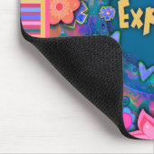 フローラおもしろいストライプ探索マウス マウスパッド (コーナー)