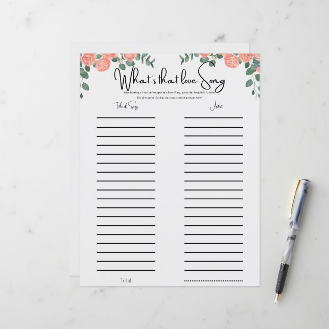 フローラおもしろいミュージカルブライダルシャワーゲーム (正面/裏面インサイチュ)