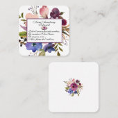 フローラおもしろい内向 スクエア名刺 (正面/裏面)