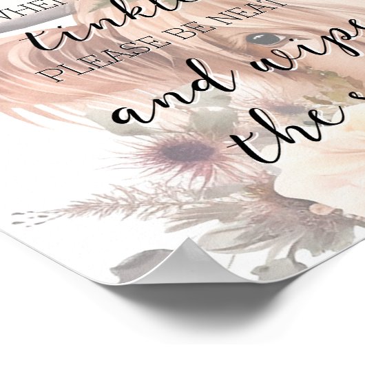 フローラおもしろい農場動物高地牛浴場 ポスター (角)