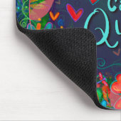 フローラおもしろい陽気カフェイン女王引用文 マウスパッド (コーナー)