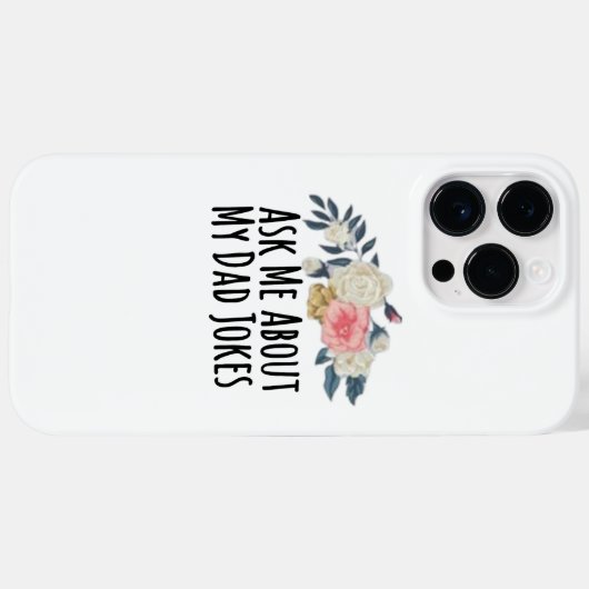 フローラおもしろい頼がパパのジョーク Case-Mate iPhoneケース (裏面 (横))