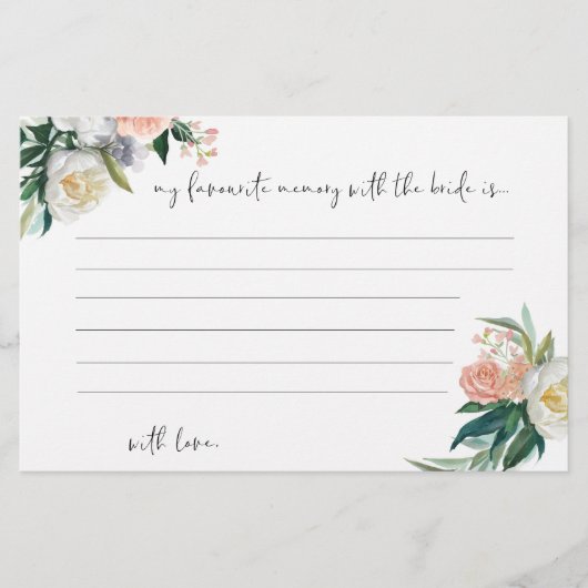 フローラお気に入りのと花嫁のカード チラシ (正面)