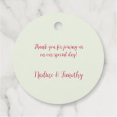 フローラお気に入りのフレーム写パーソナライズされた真 フェイバータグ (裏面)