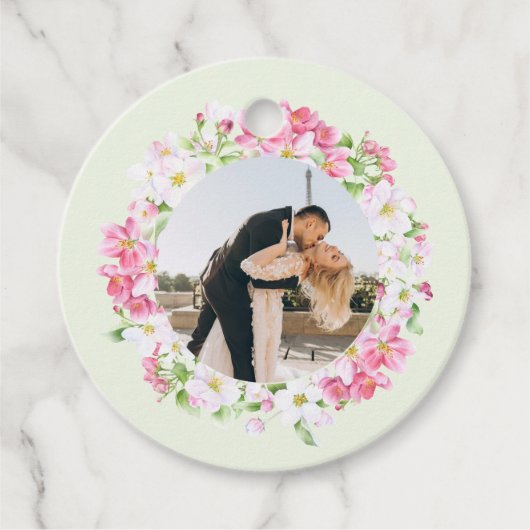 フローラお気に入りのフレーム写パーソナライズされた真 フェイバータグ (正面)