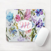 フローラお洒落と蝶 マウスパッド (マウス)