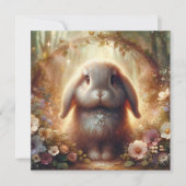 フローラお洒落ウッドランドイースターバニー シーズンカード (正面)