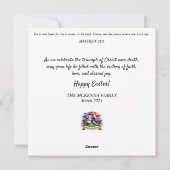 フローラお洒落ウッドランドイースターバニー シーズンカード (裏面)