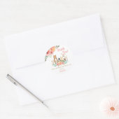 フローラお洒落ウッドランド動物お願い ラウンドシール (封筒)