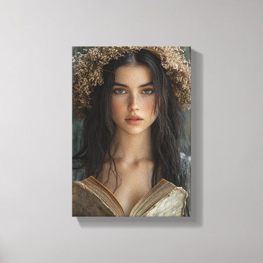 フローラお洒落クラウン付きリーダー キャンバスプリント (正面)