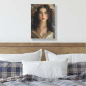 フローラお洒落クラウン付きリーダー キャンバスプリント (インサイチュ (寝室))