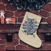 フローラお洒落クリスマスバナーホリデー スモールクリスマスストッキング