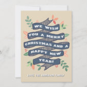 フローラお洒落クリスマスバナー シーズンカード (正面)