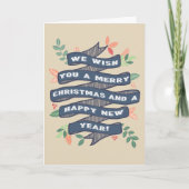 フローラお洒落クリスマスバナー シーズンカード (正面)