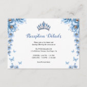 フローラお洒落ダスティブルーキンセアニラ披露宴 エンクロージャーカード (正面)
