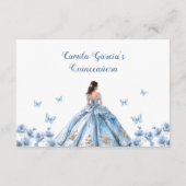 フローラお洒落ダスティブルーキンセアニラ披露宴 エンクロージャーカード (裏面)