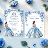 フローラお洒落ダスティブルーティアラキンセアニラ 招待状