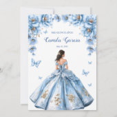 フローラお洒落ダスティブルーティアラキンセアニラ 招待状 (裏面)