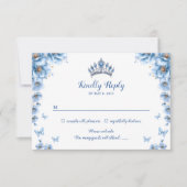 フローラお洒落ダスティブループリンセスキンセアニラ 出欠カード (正面)