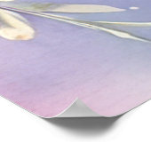 フローラお洒落バタフライアートタイムレス美しい ポスター (角)