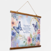 フローラお洒落バタフライアートタイムレス美しい 吊り下げ型タペストリー (傾斜あり)