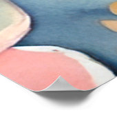 フローラお洒落バタフライ自然愛好家 ポスター (角)