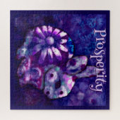 フローラお洒落バニーラバパーソナライズされたス ジグソーパズル (横)