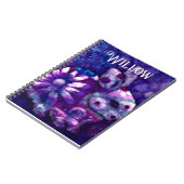 フローラお洒落バニーラバパーソナライズされたス ノートブック (左側)