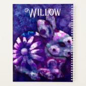 フローラお洒落バニーラバパーソナライズされたス プランナー手帳 (裏面)