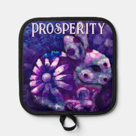 フローラお洒落バニーラバパーソナライズされたス 鍋敷き