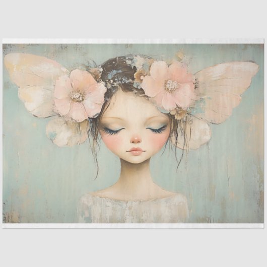 フローラお洒落フェアリー蝶の翼のデカップージ 薄葉紙 (正面)