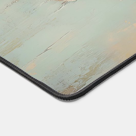 フローラお洒落フェアリー蝶ウィング名前をカスタムする デスクマット (コーナー)