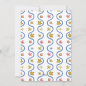 フローラお洒落フォークアートScallopedフレームフォト シーズンカード (裏面)