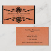 フローラお洒落フローリッシュビジネスカードコーラル 名刺 (正面/裏面)