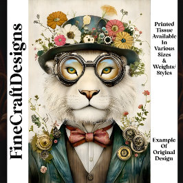 フローラお洒落ボホスチームパンクLion M1デコップページ 薄葉紙