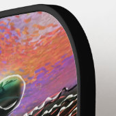 フローラお洒落ヤギ農園パーソナライズされた動物 ピックルボールラケット (左詳細)