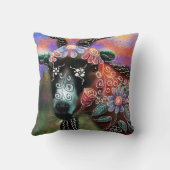 フローラお洒落ヤギ農場動物フローラ桃 クッション (裏面)