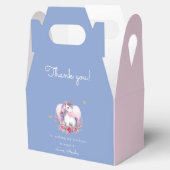 フローラお洒落ユニコーンブルー誕生日 フェイバーボックス (オープン)