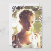 フローラお洒落リースChalkboard Sweet 16写真 招待状 (裏面)