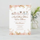 フローラお洒落ヴィンテージバイクベビーシャワー 招待状 (スタンド正面)