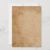 フローラお洒落ヴィンテージバイクベビーシャワー 招待状 (裏面)