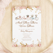 フローラお洒落ヴィンテージバイクベビーシャワー 招待状