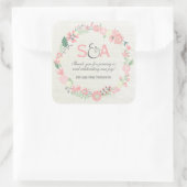 フローラお洒落感謝お願い スクエアシール (バッグ)